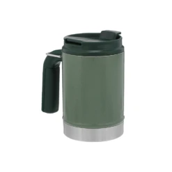 Stanley Classic Vacuum Steel Camp Mug 16oz Hammertone Green -Campsite equipment 10 01693 009 6