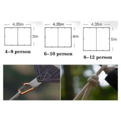 Adventurer Tanxianzhe Waterproof Awning Anti-tearing Sunshade Tarp Outdoor Camping Tan 22 Adventurer Tanxianzhe Waterproof Awning Anti-tearing Sunshade Tarp Outdoor Camping Tan -Campsite equipment 10 be75dbe4 f49c 4ec7 a1c3 d4027e0246b5