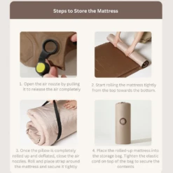 CSTUR Camping Inflatable Bed - Tan -Campsite equipment 11 964fd094 c22d 4ab4 8ae7 41d4e1be72e0