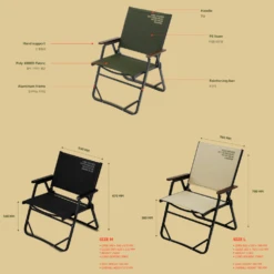 Cargo Container Cosy Folding Chair - L -Campsite equipment 13 eb41c032 bd08 40a7 a20e f041b93a3a34