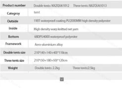 Mobi Garden Camping Tent 3P -Campsite equipment 14 1