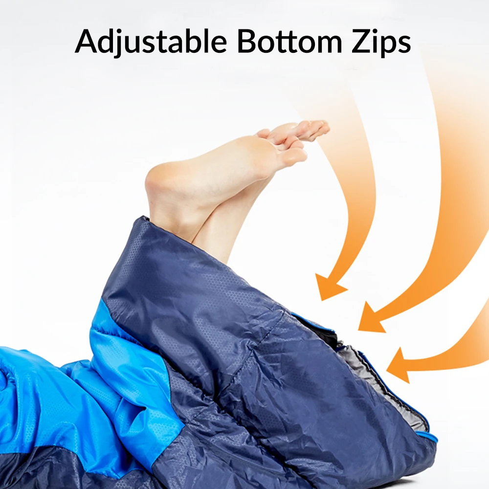 Hewolf Camping Sleeping Bag 1.3 - Green 4 Hewolf Camping Sleeping Bag 1.3 - Green - Image 2