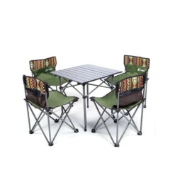 Hewolf 5pcs Set Camping Foldable Table And Chairs -Campsite equipment 1746 16