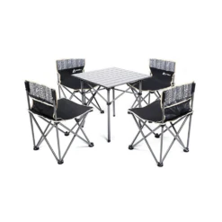 Hewolf 5pcs Set Camping Foldable Table And Chairs -Campsite equipment 1746 2 1