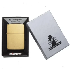 Zippo Replica Brushed Brass Refillable Windproof Lighter - 1941B 10 Zippo Replica Brushed Brass Refillable Windproof Lighter - 1941B -Campsite equipment 1941b 3
