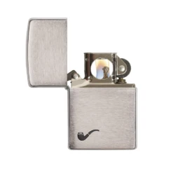 Zippo 200pl Pipe Brushed Chrome - Refillable Windproof Lighter -Campsite equipment 200pl 2
