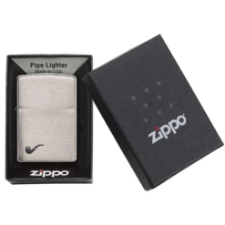 Zippo 200pl Pipe Brushed Chrome - Refillable Windproof Lighter -Campsite equipment 200pl 5