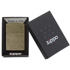 Zippo 201FB Antique Brass - Refillable Windproof Lighter -Campsite equipment 201FB 2