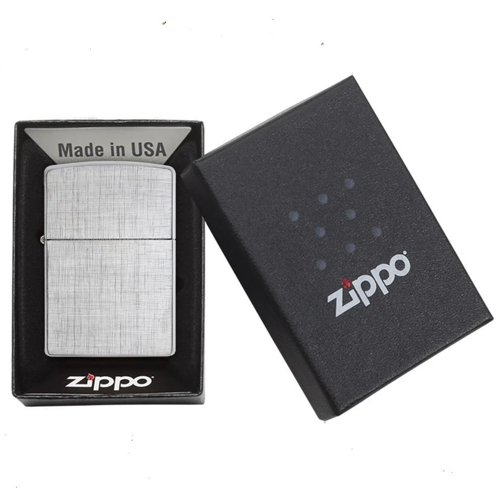 Zippo Linen Weave Refillable Windproof Lighter - 28181 6 Zippo Linen Weave Refillable Windproof Lighter - 28181 - Image 4