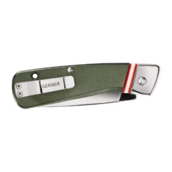 Gerber Straightlace Pocket Clip Knife With Fine Edge Green -Campsite equipment 30 001663 3