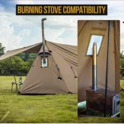 OneTigris Roc Shield Bushcraft Tent TC Version - Ranger Green -Campsite equipment 3 7f28cd69 9a99 413b 9aad 221c45159f64