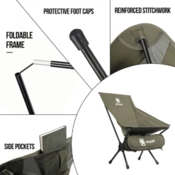 OneTigris Portable Camping Chair Large - Ranger Green 10 OneTigris Portable Camping Chair Large - Ranger Green -Campsite equipment 3 a619cdbb 9b63 403a 9c24 7b43faff4c0c
