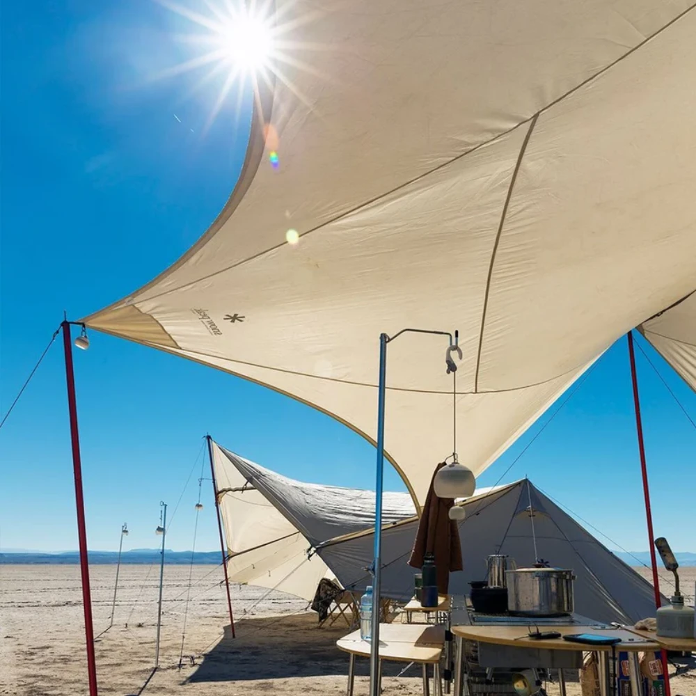 Snow Peak HD Tarp Hexa Evo Pro Ivory 6 Snow Peak HD Tarp Hexa Evo Pro Ivory - Image 4