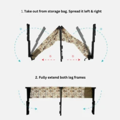 KZM Camp Cot Bed -Campsite equipment 4 18f46cef 975a 4668 8b90 e2a0489e4b1b