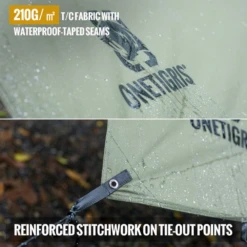 OneTigris FJORD T/C Camping Tarp 13 OneTigris FJORD T/C Camping Tarp -Campsite equipment 4 301312cb 6274 428b 80dc cc20f8a8020e
