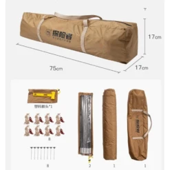 Adventurer Tanxianzhe Waterproof Awning Anti-tearing Sunshade Tarp Outdoor Camping Tan 18 Adventurer Tanxianzhe Waterproof Awning Anti-tearing Sunshade Tarp Outdoor Camping Tan -Campsite equipment 4 5cb3d779 003a 4e5d 8477 d1c1efada5c5