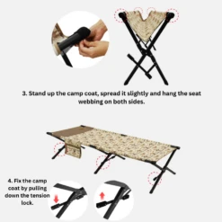 KZM Camp Cot Bed -Campsite equipment 5 23cf2326 93c0 4ab9 94df f1adfa398db6