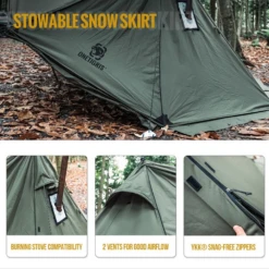OneTigris Roc Shield Bushcraft Tent TC Version - Ranger Green -Campsite equipment 5 519e8a40 41e6 409c 876e 608342ba6b9f
