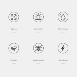 CSTUR Fast Pitch Camping Tent- Black Silver -Campsite equipment 6 4406bec1 bc79 42a2 ac0b 2023b44d3117