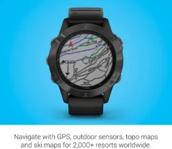 Garmin Fenix 6 GPS Watch - Sapphire Grey -Campsite equipment 71ygONG8A3L. AC SL1500