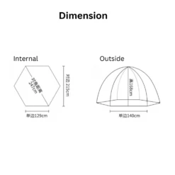 CSTUR Fast Pitch Camping Tent- Black Silver -Campsite equipment 7 034b3749 0d53 4125 8953 35a0bb5b2a2e