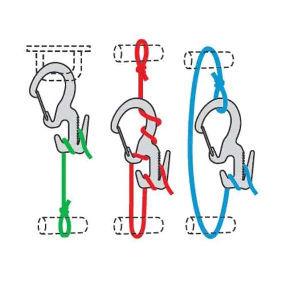 Nite Ize Figure 9® Carabiner Rope Tightener - Small - 2 Pack With Rope - Black 5 Nite Ize Figure 9® Carabiner Rope Tightener - Small - 2 Pack With Rope - Black - Image 3