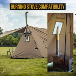 OneTigris Roc Shield Bushcraft Tent (New TC Version) -Campsite equipment CE BHS04 TC A 06