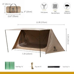 OneTigris Outback Retreat Camping Tent 11 OneTigris Outback Retreat Camping Tent -Campsite equipment CE BHS08 CB A 05