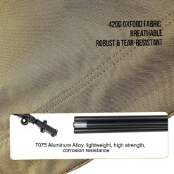 OneTigris Outdoor Foldable Camp Bed - Coyote Brown -Campsite equipment CE ZDC01 CB 05