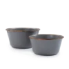 Barebones Enamel Mixing Bowl Slate - Set Of 2 1 Barebones Enamel Mixing Bowl Slate - Set Of 2 -Campsite equipment CKW 378 02