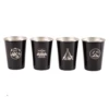 Camp Leader 4 Pcs Stainless Steel Cup - Black 1 Camp Leader 4 Pcs Stainless Steel Cup - Black -Campsite equipment CL01 BLK 02