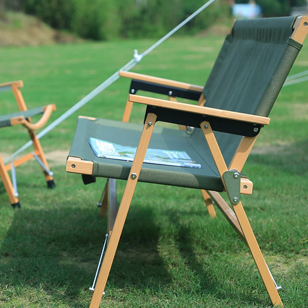 Camp Leader Camping Wooden Long Chair - Black 6 Camp Leader Camping Wooden Long Chair - Black - Image 4