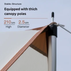 Adventurer Tanxianzhe Waterproof Awning Anti-tearing Sunshade Tarp Outdoor Camping Tan 19 Adventurer Tanxianzhe Waterproof Awning Anti-tearing Sunshade Tarp Outdoor Camping Tan -Campsite equipment CLEARANCEADVENTURER