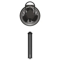 [Limited Edition] Black Claymore Fan V600+ With Pouch -Campsite equipment CLFN V610BK P 05