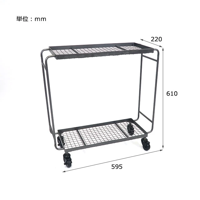 Post General Iron Wagon With Heavy Duty Basket Long 4 Post General Iron Wagon With Heavy Duty Basket Long - Image 2