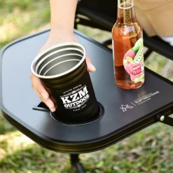 KZM Collapsible Chair With Table 11 KZM Collapsible Chair With Table -Campsite equipment K20T1C010 7 600x600 b0af809f 3a3c 48a2 a35e eee751a4e096