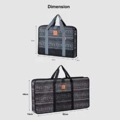 KZM Folding Table Carry Bag -Campsite equipment K20T3B001 dimensionwithK9T3B001