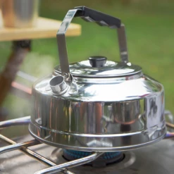 KZM Stainless Steel Kettle 0.8L -Campsite equipment K21T3K08 07