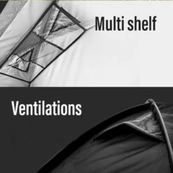 [NEW] KZM Black Cot Tent II -Campsite equipment K221T3T01 07