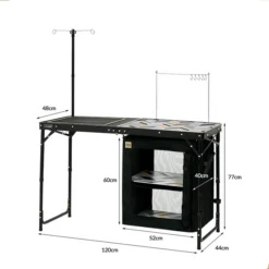 KZM Iron Mesh Cabinet Kitchen Table II -Campsite equipment K9T3U004 9 600x600 6e454a82 afe4 4959 8c0e 0899c137001e