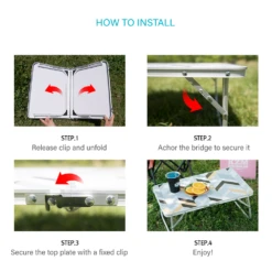 KZM Slim Mini 2 Folding Table Ⅱ -Campsite equipment K9T3U007 6