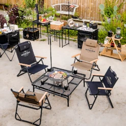 KZM Iron Mesh Fireplace Table II -Campsite equipment K9T3U012 11