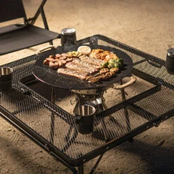 KZM Iron Mesh Fireplace Table II -Campsite equipment K9T3U012 12