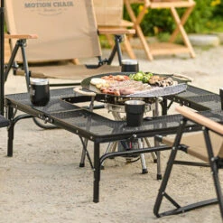 KZM Iron Mesh Fireplace Table II -Campsite equipment K9T3U012 6