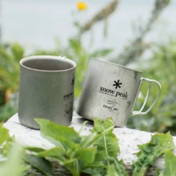 Snow Peak Titanium Double Wall Cup 450ml -Campsite equipment LP 450
