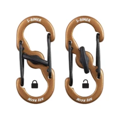 Nite Ize S-Biner® MicroLock® Aluminum - 5 Pack Coyote -Campsite equipment LSBMA 29BG 5R7 4