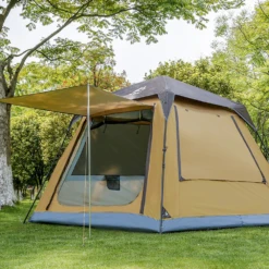 Hewolf Large 8 Person Square Top Automatic Tent -Campsite equipment MON 1847 CAM 5