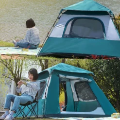 Hewolf Auto 4 Person Tent Teal 12 Hewolf Auto 4 Person Tent Teal -Campsite equipment MON 2011 TEAL 2 600x600 0f7beec3 791e 4b11 b7ac 7e6689a822e4