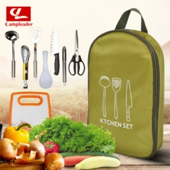 Camp Leader Outdoor Kitchenware 8 Piece Set 9 Camp Leader Outdoor Kitchenware 8 Piece Set -Campsite equipment MON44 3