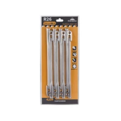Campingmoon Stainless Steel Tent Pegs Silver -Campsite equipment R26 8 2
